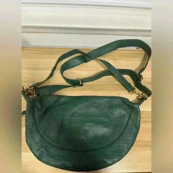 Anthropologie Bubble Leather Shoulder Bag green - Picture 5 of 7